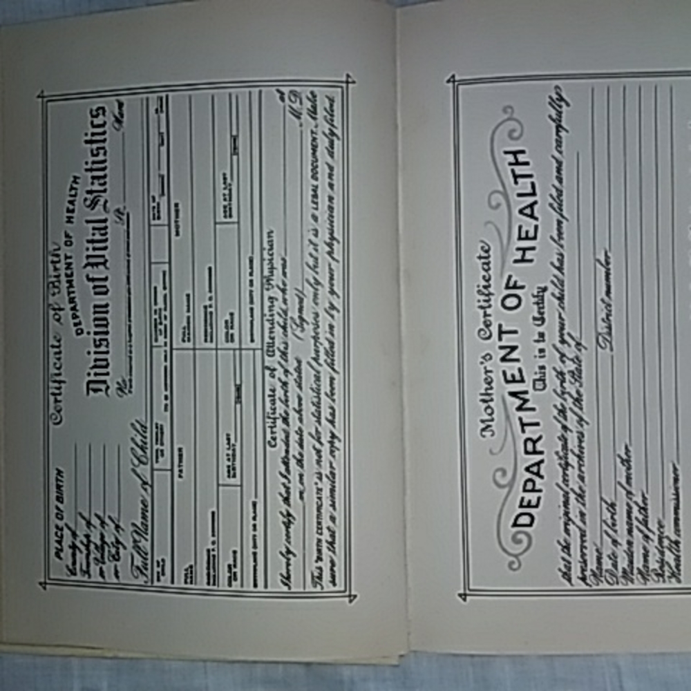 1946 Log-O-Life Baby Book
